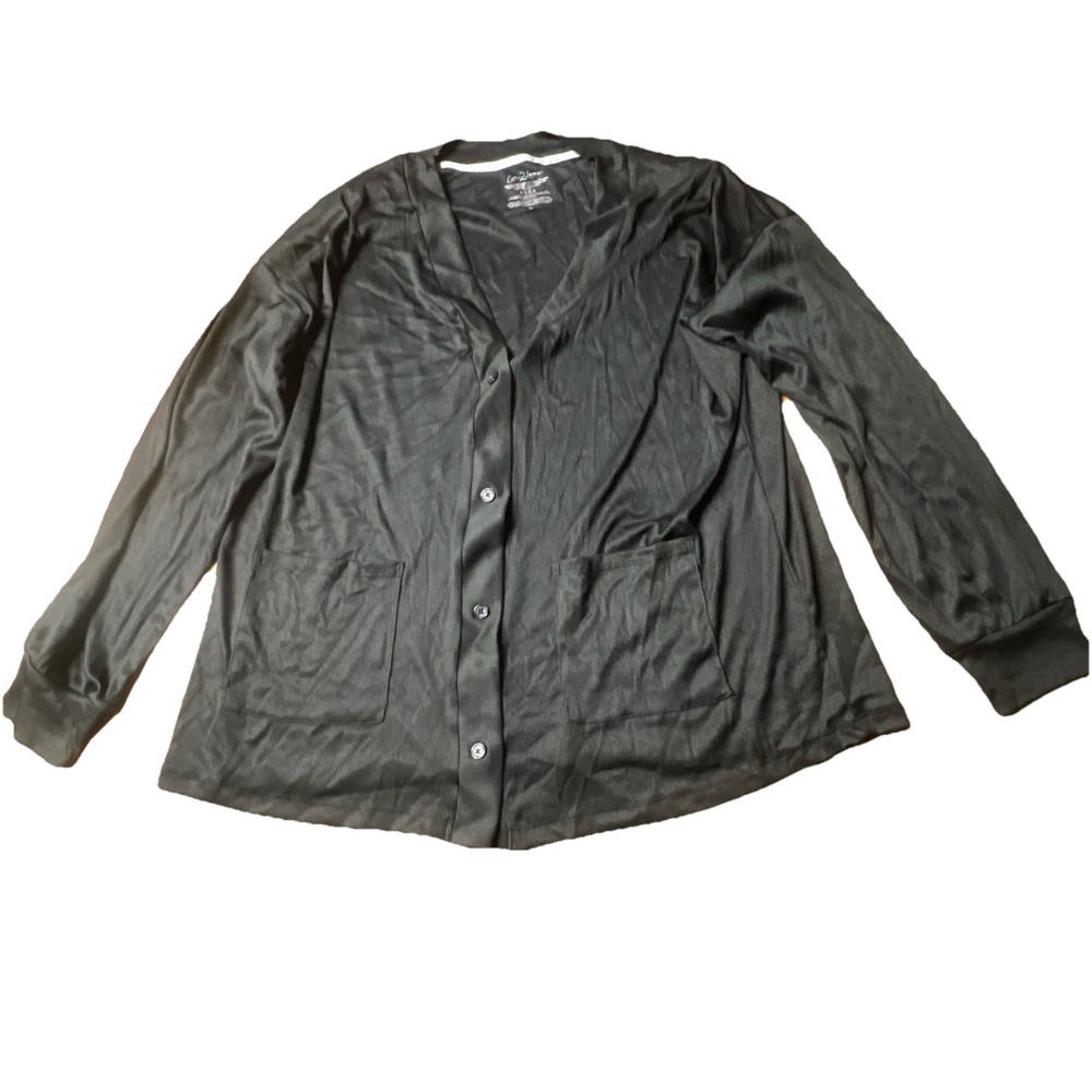 Live 2 Lounge Womens Top Button Black Shirt Size XL. BR
